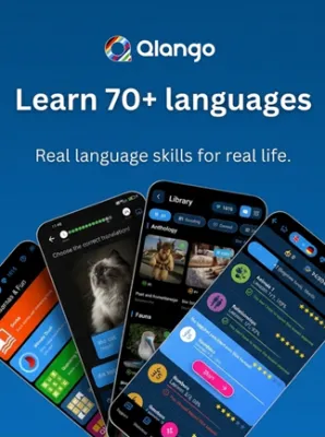 Qlango Premium Language Learning (All Languages) 1 Month - Qlango Key