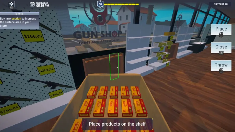 Gun Center Simulator